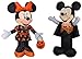 Mickey Mouse and Minnie Mouse Halloween Decorations Outdoor Yard Decor - 3.5 Feet Tall Airblown Self Inflatable with Energy Efficient LED Lights Bundle - 2 Items