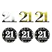Tuoyi 21st Birthday Party Decorations KIT - Cheers to 21 Years Banner, Sparkling Celebration 21 Hanging Swirls, Perfect 21 Years Old Party Supplies 21st Anniversary Decorations