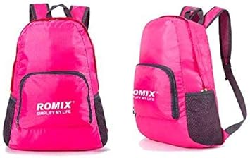 Amazon Co Jp Romix リュック バックパック 大容量 折りたたみ コンパクト ナップサック l 撥水 Rh27 Pink スポーツ アウトドア