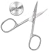 Heavy Duty Nail & Eyebrow Scissors – Stainless Steel Curved Grooming Scissors for Thick Toenails, Fingernails & Cuticles – Precision Trimmer for Men & Women – Manicure & Pedicure Tool