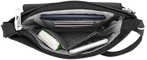 Travelon Anti-Theft Classic Mini Shoulder Bag, Black, One Size 4 Travelon Anti-Theft Classic Mini Shoulder Bag, Black, One Size