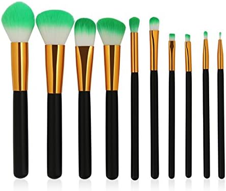 QiHorr TM Pro 6/8/10pcs Makeup Brushes Set Angled Round Foundation Powder Eye Shadow Blush Blending Fan Lip Multipurpose Cosmetic Make Up [5]