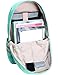 Leaper Casual Canvas Backpack School Bags Travel Bag Laptop Bag Water Blue-Deer
