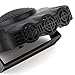 Portable Car Heater,30 SFast Heating Defrost Defogger Space Automobile Windscreen Heater, Heat Cooling Fan Ceramic Heater 3-Outlet Plug Adjustable Thermostat in Cigarette Lighter (Black) (Black)