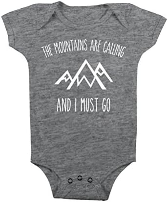 Celebrity Cotton Unisex Baby The Mountains are Calling Baby Onesie