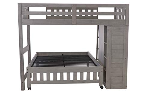 Discovery World Furniture Charcoal Twin Over Full Loft