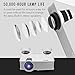 Mini Projector, DBPOWER GP15 Projector with 50,000-hour LED Life, 50% Brighter Multimedia Home Theater LED Projector, Supports 1080P, Compatible with Amazon Fire TV Stick, HDMI/VGA/AV/SD, White