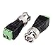 OdiySurveil 10 Pieces BNC Male Balun Extension Connectors and Camera Terminal Male Adpater for Coax CAT5 to CCTV Surveillance Video Camera Coaxial/Cat5/Cat6