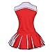Colorful House Womens Cheerleader Costume Uniform Fancy Dress Red, US 14-16 (XL)