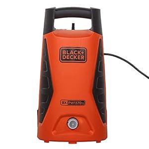 BLACK+DECKER PW1370TD-IN 1300W 100Bar, 360L/Hr Pressure Washer for Car wash and Home use (Orange and Black)