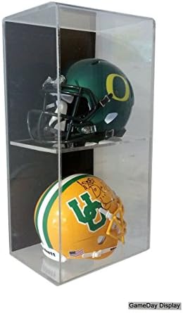 GameDay Display Vertical Wall Mount Double Mini Helmet Display