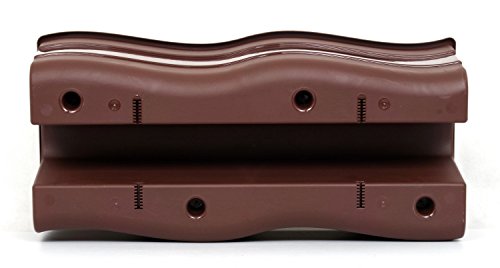 POKM Toolsmarket GmbH Balkonkiste Blumenkasten Geländerkasten Balkonkasten Wave 60 / H: 20 cm Braun – Bild 5