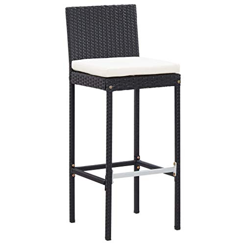 vidaXL Gartenbar Set 7-TLG. mit Auflagen Theke Bar Tresen Gartentheke Bartisch Stehtisch Barhocker Barstuhl Gartenmöbel… – Bild 5