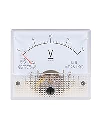 uxcell   Medidor de voltaje de panel analógico DC 85 C1 2,5   de margen de error