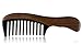 Unique Gift - Olina No Static Handmade Premium Quality Natural Black Ox Horn & Green Sandal Wood Comb with Natural Wood Aromatic Smell (Wide-tooth, Black Ox Horn & Green Sandal Wood)