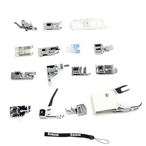 Amazon.com: Estone 1 Set 15pcs Presser Foot Feet For