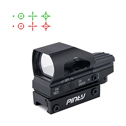 Pinty red & green dot sight 4 reticles reflex sight…