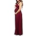 Women's Ruched Sleeveless Maternity Dress by Mother Bee - Made in USA (Xlarge, Burgundy)