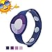 Wemelody 3PCS/Lot Outdoor UV Tester Band Bracelet Meter Watch Ultraviolet Rays Sensor Indicator Detector Color Changing Best Gift for Friends/Relatives and Loves Skin Protection(Dark Blue)