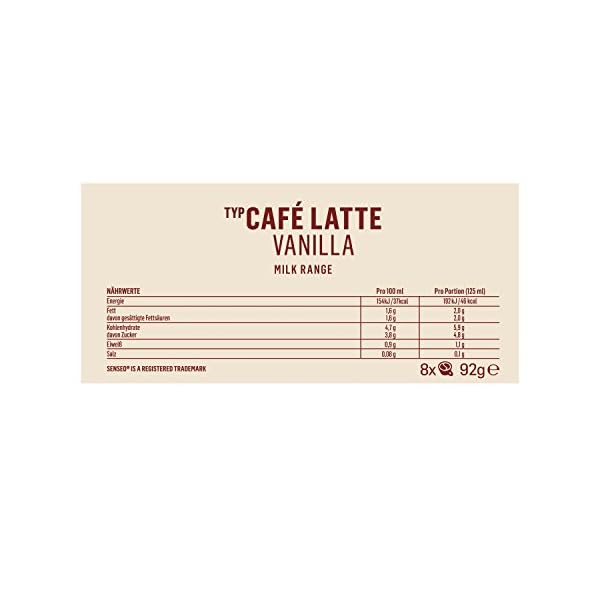 Senseo Pads Café Latte Vanilla, 40 Kaffeepads, 5er Pack, 5 x 8 Getränke, 460 g – Bild 7