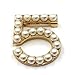 New Fashion Ladies Girls Brooches Pearls Leaves Cc Brooches Pin Clips Clothing Accessories Suitable for Any Occasions