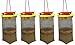 REDTOP Flycatchers Compact Size (2) Twin Value Packs (4 Traps Included) - 100% Non-Toxic Disposable Outdoor Fly Trap - Designed to Attract Egg-Laying Females