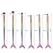 CINIDY 10pcs Mermaid Makeup Brush Set Synthetic Kabuki Foundation Blending Blush Eyeliner Face Powder Brush Makeup Brush Kit Beauty Cosmetic Tools