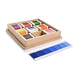 Montessori Sensorial Materials Color Tablets Plastic (3rd Box) for Preschool Early Learning Toy
