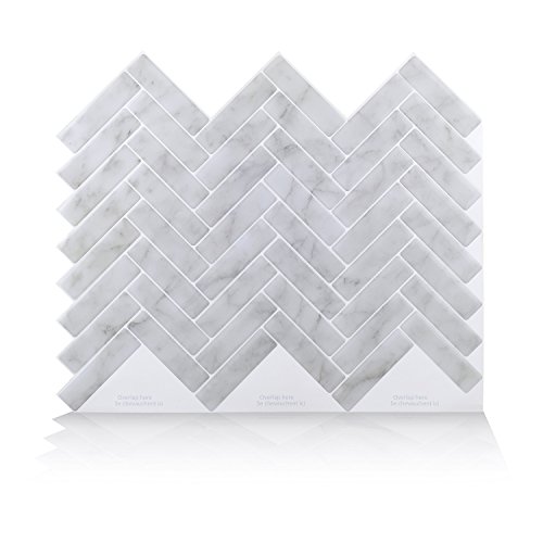 Vamos Tile Premium Anti Mold Peel and Stick Tile Backsplash,Self Adhesive Wall Tiles for Kitchen & Bathroom-11.2" x 10" (6 Sheets) - Thumbnail 7