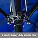 LOKATSE HOME Double-Sided Market Patio Outdoor Umbrella 15 Feet Garden Aluminum Twin Sun Canopy with Crank, 2 Middle Blue
