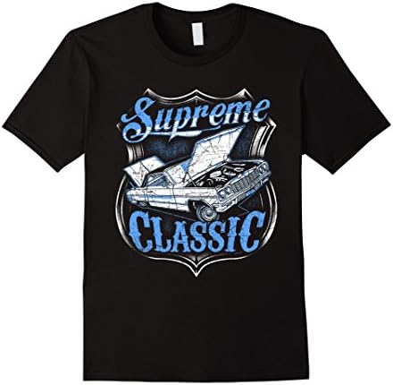 Mens Supreme Classic Vintage Car Lover T-Shirt Small Black