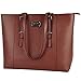 ZYSUN Laptop Tote Bag,15.6 IN Multi-function PU Leather Modern Laptop Shoulder Bag with Durable Straps for Women Valentine's Day Gift