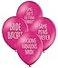 Abusive Bachelorette Pink Party Balloons - Pack Of 12 Funny Rude Balloons …