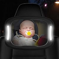 light up baby car mirror