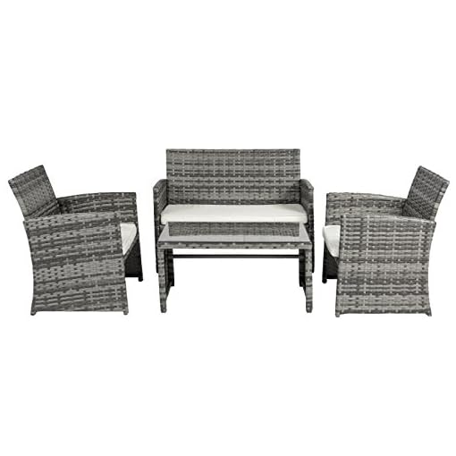 Best Choice Products 4Piece Outdoor Wicker Patio Conversation