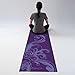 Gaiam Yoga Mat Classic Print Non Slip Exercise & Fitness Mat for All Types of Yoga, Pilates & Floor Workouts, Deep Plum Surf, 4mm