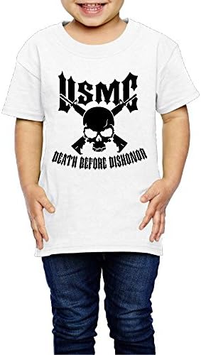 Happy Children Children USMC Death Before Dishonor Short Sleeve T-shirt