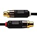 iXCC Premium Gold-Plated 3.5mm Male to 2 RCA Female Stereo Audio Y Adapter Extension Cable (1ft)