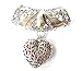 Fashion Scarf Jewelry Necklace Large Floral Bail W Heart Shape Pendant