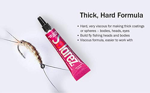 SOLAREZ Fly Tie UV Cure Resin - Thick Hard Formula (2 oz) Fly Tying, Fly Fishing, Build Fly Heads and Bodies