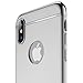RANVOO iPhone X Case, iPhone 10 case, Thin and Slim Hard 3 in 1 Stylish Cover Matte Surface with Electroplate Frame Case (Silver)