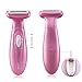 Women Shaver, [Newest Design] Cordless 3-Blades Electric Shaver/Trimmer/Razor Hair Removal for Women Removing Hair from Face, Leg, Armpit, Bikini Using Smooth Glide Technology(2pcs Batteries Included)