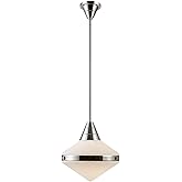 Alora Lighting PD348114PNOP Willard - 1 Light Pendant-14.13 Inches Tall and 13.5 Inches Wide, Finish Color: Polished Nickel, 