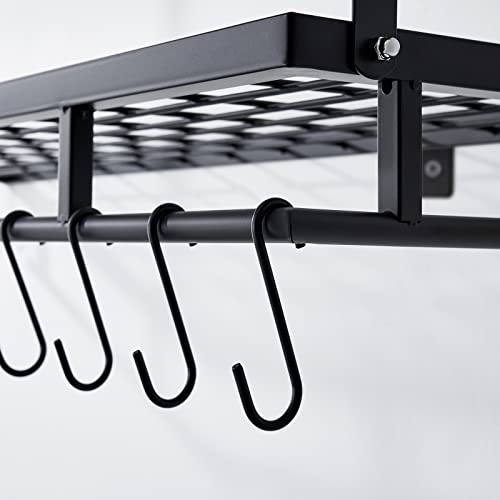 KES 30Inch Kitchen Pot Rack Mounted Hanging Rack for Kitchen Storage