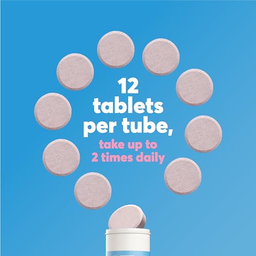 NUUN VITAMINS + CAFFEINE ELECTROLYTE TABLETS WITH VITAMIN D, C, E, A, & B6, FOLIC ACID, MAGNESIUM & 4 OTHER ESSENTIAL ELECTROLYTES, GLUTEN FREE & VEGAN, BLUEBERRY CITRUS
