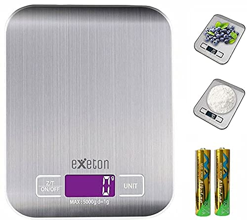 ABE Exeton - Kitchen Scale, Premium Quality, Stainless Steel LED Display 5KG/1GR…