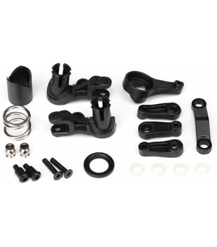 Aluminium Servo Saver Mit Lenkgestänge – 6-teilig, Schwarz, Für Traxxas 1/10 GT 4-Tec 2.0 & 3.0