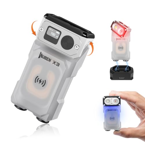 WUBEN X3 Mini Rechargeable Flashlight EDC Keychain Tool