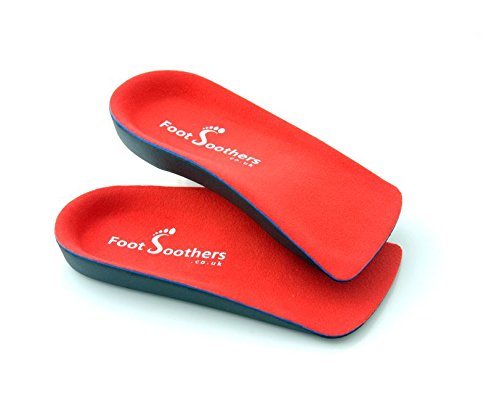 Foot Soothers R3D 3/4 Arch Support Over Pronation Fallen Arches Plantar Fasciitis Supports Flat Feet Arch Support Orthotic Insoles for Flat feet (UK - Small: 5-6.5)