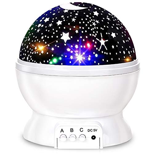 Rotating Star Projector, Desk Lamp 